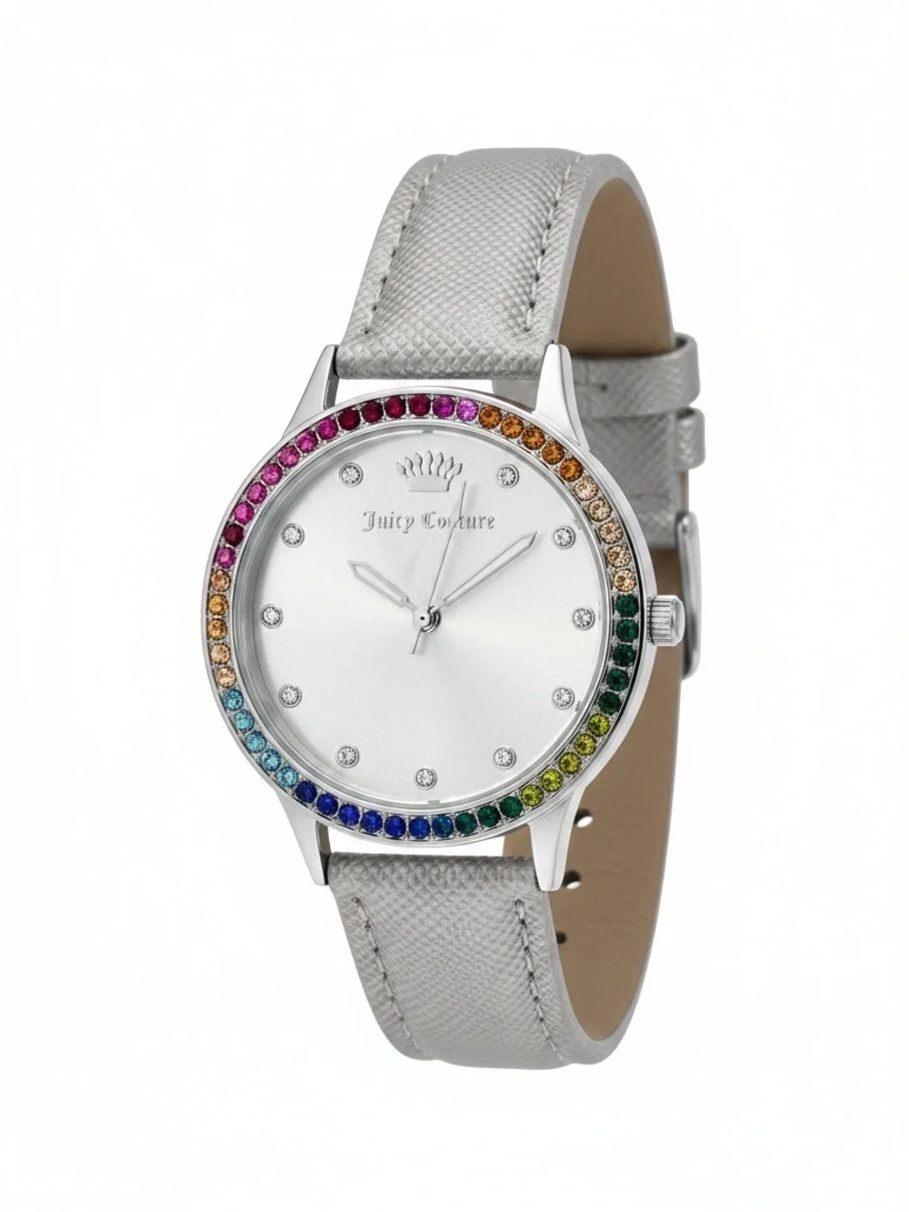 Juicy Couture Black Label Rainbow Crystal Bezel NWT